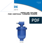 Apco Air Valves For Vertical Turbine Pumps: Bulletin 586 JULY 2011