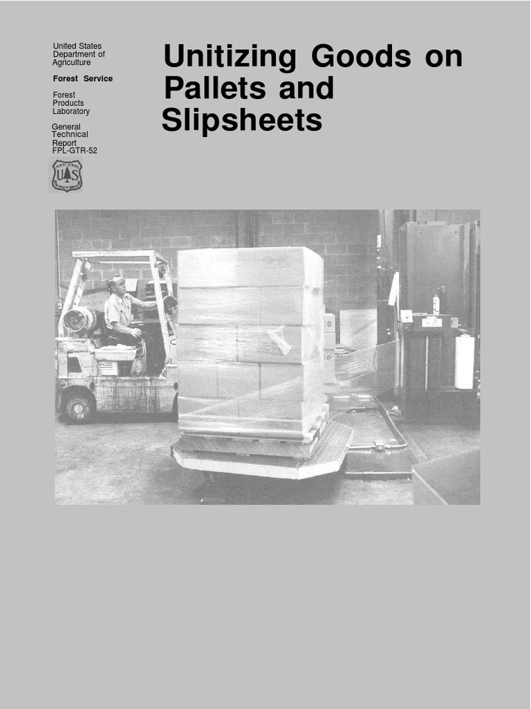 Unitizing Goods On Pallets and Slipsheets PDF Pallet Warehouse