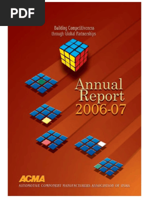 Acma Annual Report 06 07 Pdf Six Sigma Economies