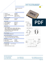 Crystal Clock Oscillator Specification: Description