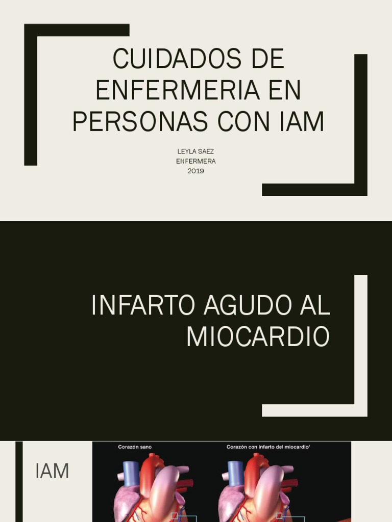 Plataforma Cuidados de Enfermeria en Personas Con Iam 2019 | PDF ...