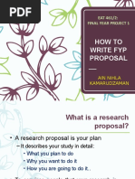 HOW TO WRITE FYP PROPOSAL - 20192020 Portal