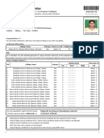 Intimation Letter: For Admission Into (+3) Degree Colleges 19D040770