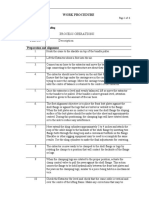 Process Operations Task No. Description: Work Procedure