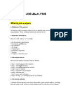 Job Analysis Methods & Process