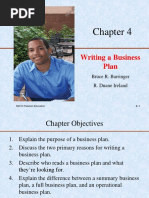 Writing A Business Plan: Bruce R. Barringer R. Duane Ireland