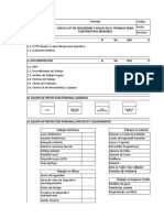 Check List SST Contratistas