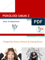 Slide PSI 103 Psikologi Umum II Stress Dan Coping Stress PDF