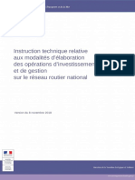 Modalites Elaboration Operations Investissement Reseau Routier National