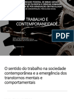 O sentido do trabalho na sociedade contemporânea e a emergência dos transtornos mentais