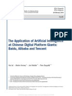 The Application of Artificial Intelligence at Chinese Digital Platform Giants: Baidu, Alibaba and Tencent