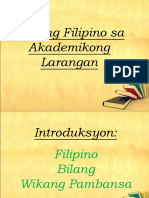 Filipino Bilang Wikang Pambansa