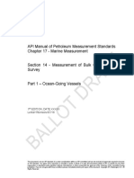 API Manual of Petroleum Measurement Standards Chapter 17 - Marine Measurement