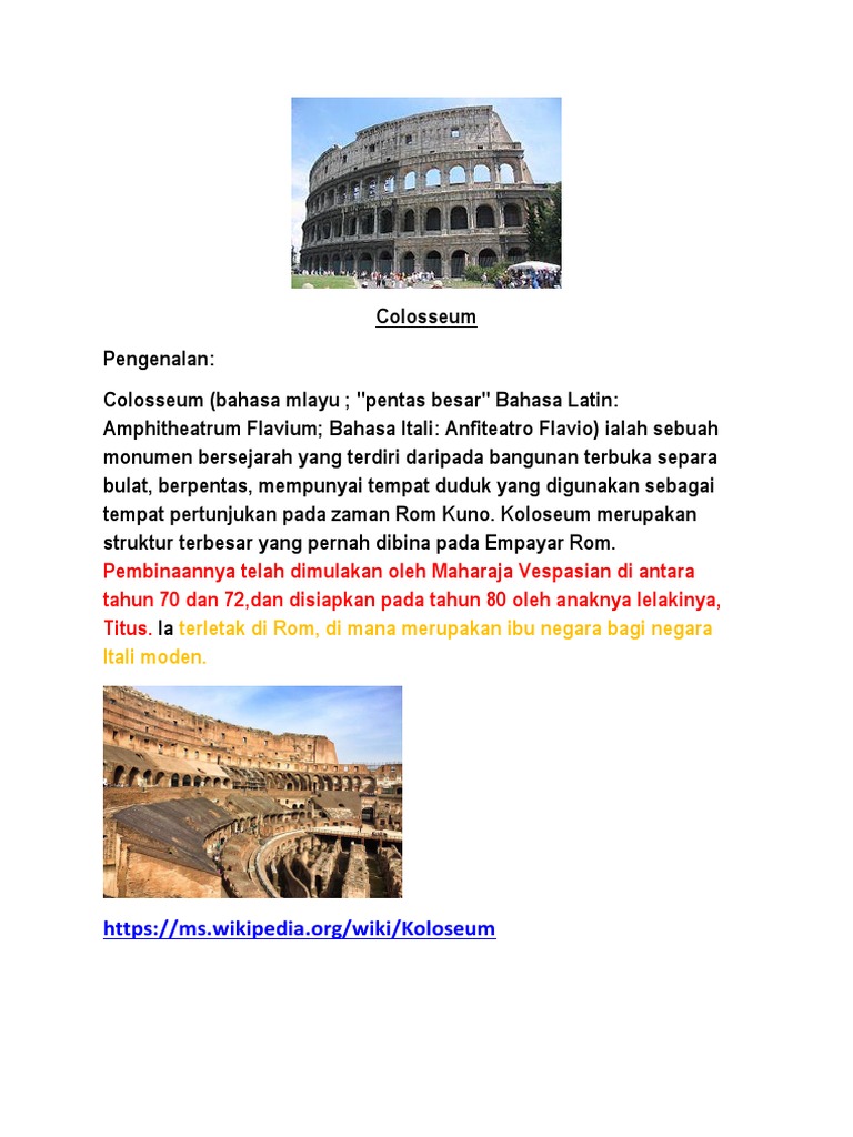 Colosseum | PDF