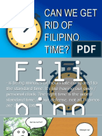Can We Get Rid of Filipino Time?