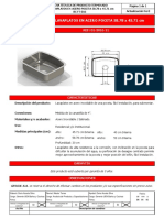 BC FT 016, 01301611 Kit Lavaplatos en Acero Poceta 58.78 X 45.71 CM