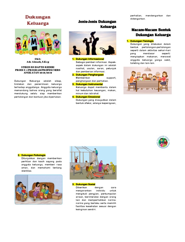 Leaflet Dukungan Keluarga | PDF | Pengembangan Diri