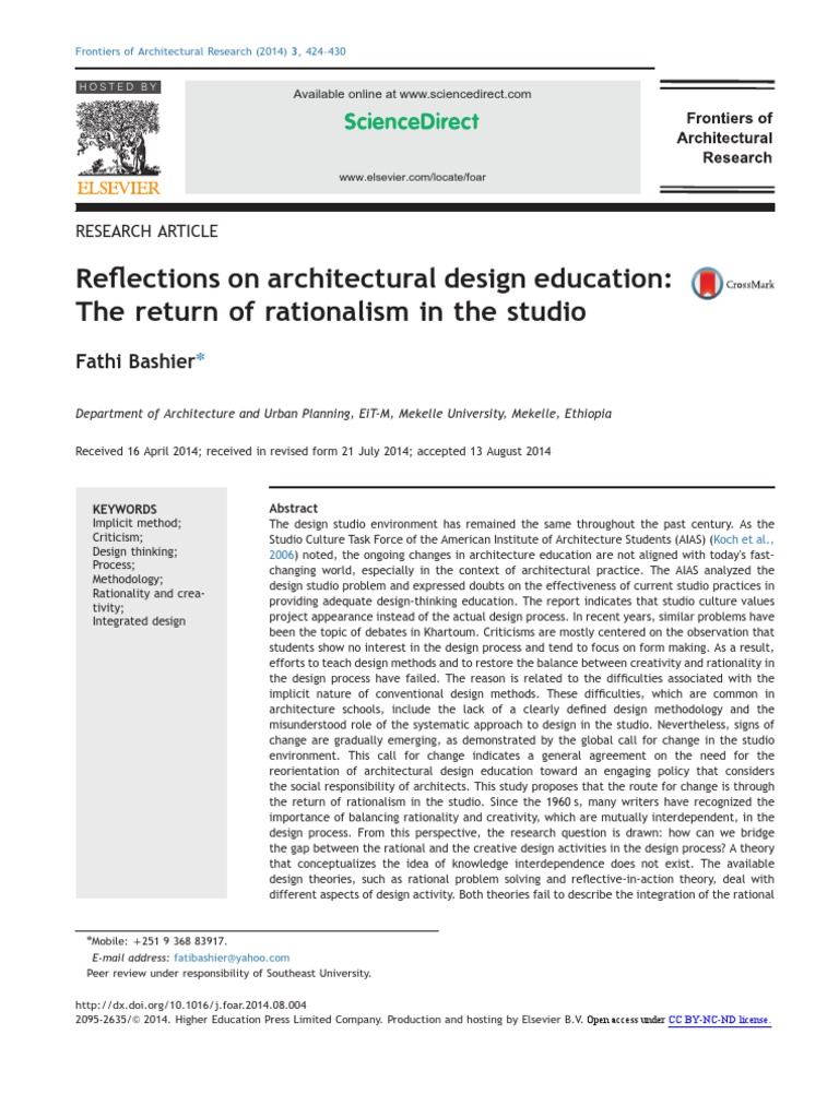 Rationalism in Architectural Education | PDF | Design | Creativity