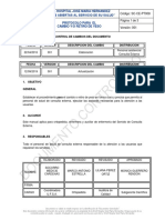 Protocolo Cambio y Retiro de Yeso SC-CE-PT008