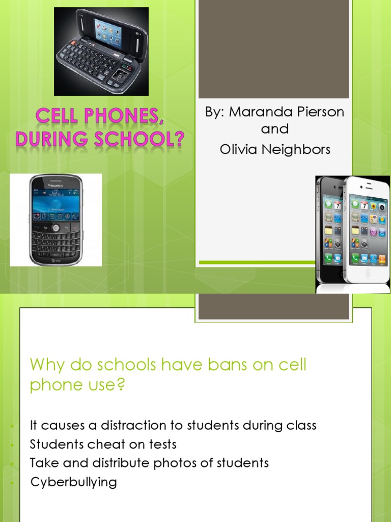 Why We Should Use Our Cellphones During School | PDF