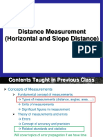 Distance Measurement (Horizontal and Slope Distance)