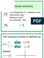Modulus Functions PDF