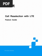 ZTE UMTS Cell Reselection With LTE Feature Guide PDF