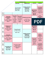 Horarios Música 2 Cuatri 2019