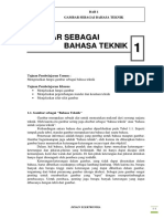 BAB1 - Gambar Sebagai Bahasa Teknik PDF