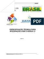 Especificacao Tecnica para Integracao Com o HORUS v1 PDF