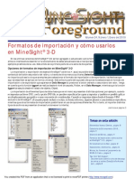 Formatos de Importar y Exportar Del Minesight PDF