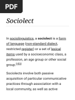 Sociolect - Wikipedia