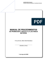 017 MP Promoción y Apoyo A La Lactancia Materna May 2005