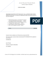 Javier Ricardo Pineda Marín: Asesoría y Soporte Informático