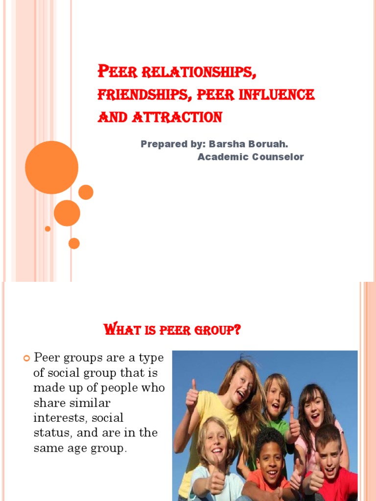 Navigating Peer Relationships and Influence | PDF | Friendship | Social ...