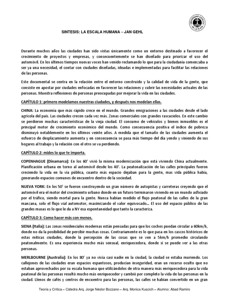 La Escala Humana. Jan Gehl | PDF | Dhaka | Política mundial