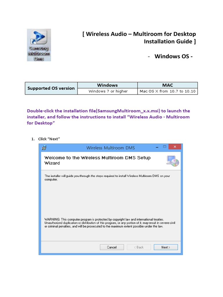 samsung multiroom windows 10