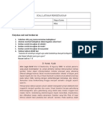 Soal Latihan Pengetahuan Tema 3 Sub 2