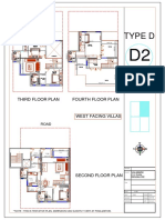 Type D: Third Floor Plan Fourth Floor Plan