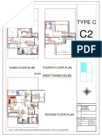 Type C: Third Floor Plan Fourth Floor Plan