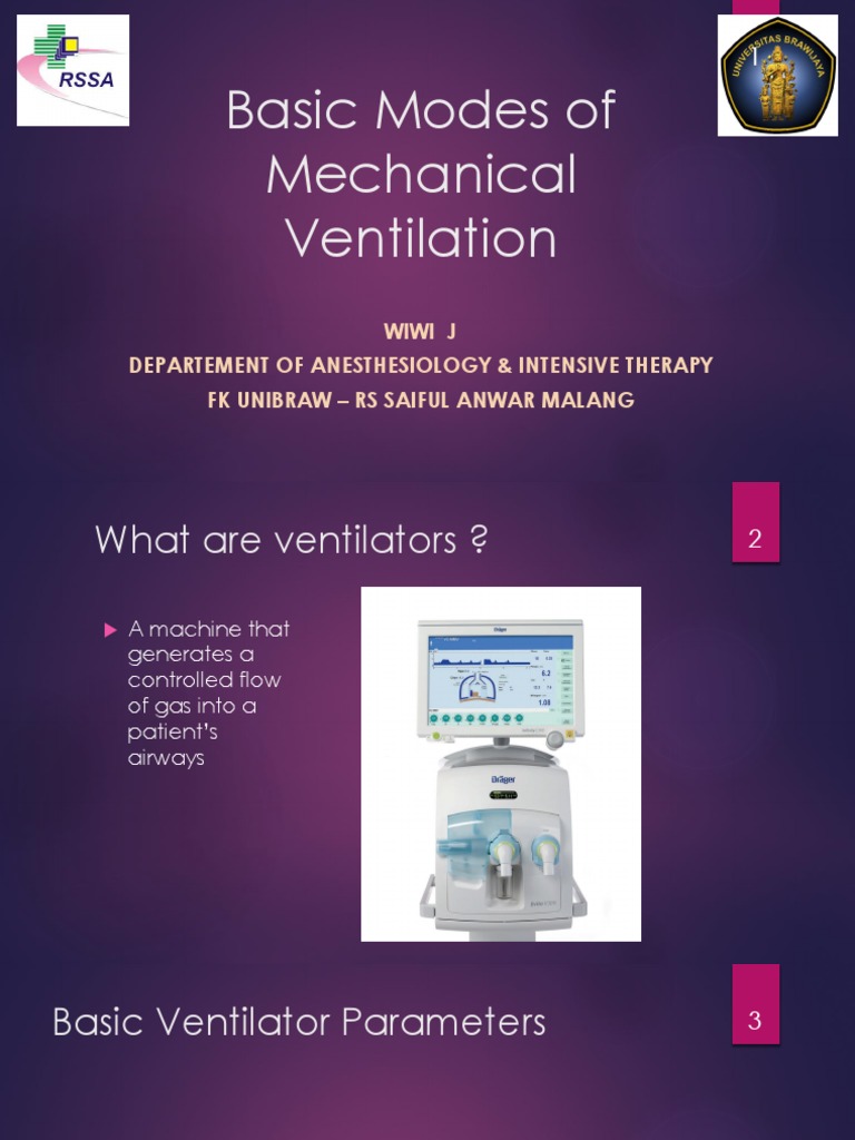 Basic Mode of Mechanical Ventilation | PDF | Breathing | Respiration