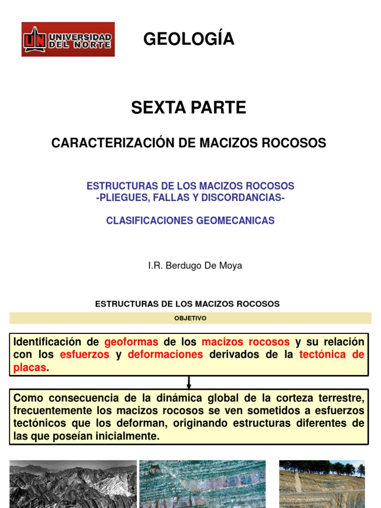 Estructuras y Clasificación de Macizos Rocosos | PDF | Geología ...