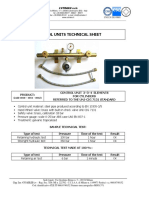 Control Units Technical Sheet: Product: Control Unit 2-3-4 Elements For Cylinders Referred To The Uni-Cig 7131 Standard