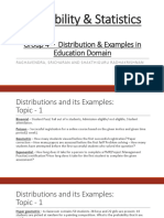 Probablity and Statistics - Education Related Distributions