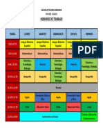 Horario Primer Grado Ts