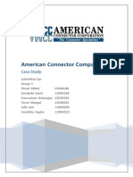 American Connector Company: Case Study