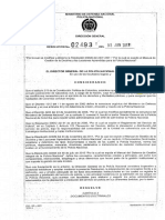 RESOLUCIÓN 02493 DEL 05-06-2017 Modificacion “Manual de Gestión de La Do...