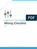 Mixing Checklist: Logic Pro X - The Complete Guide