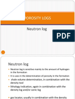 Porosity Logs: Neutron Log