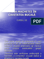 Cursul 12 Proba Machetei